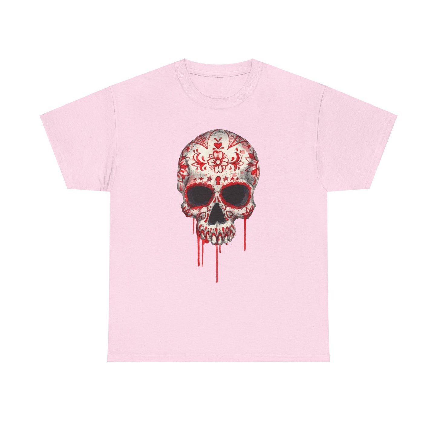 Blood Skull Unisex Heavy Cotton Tee