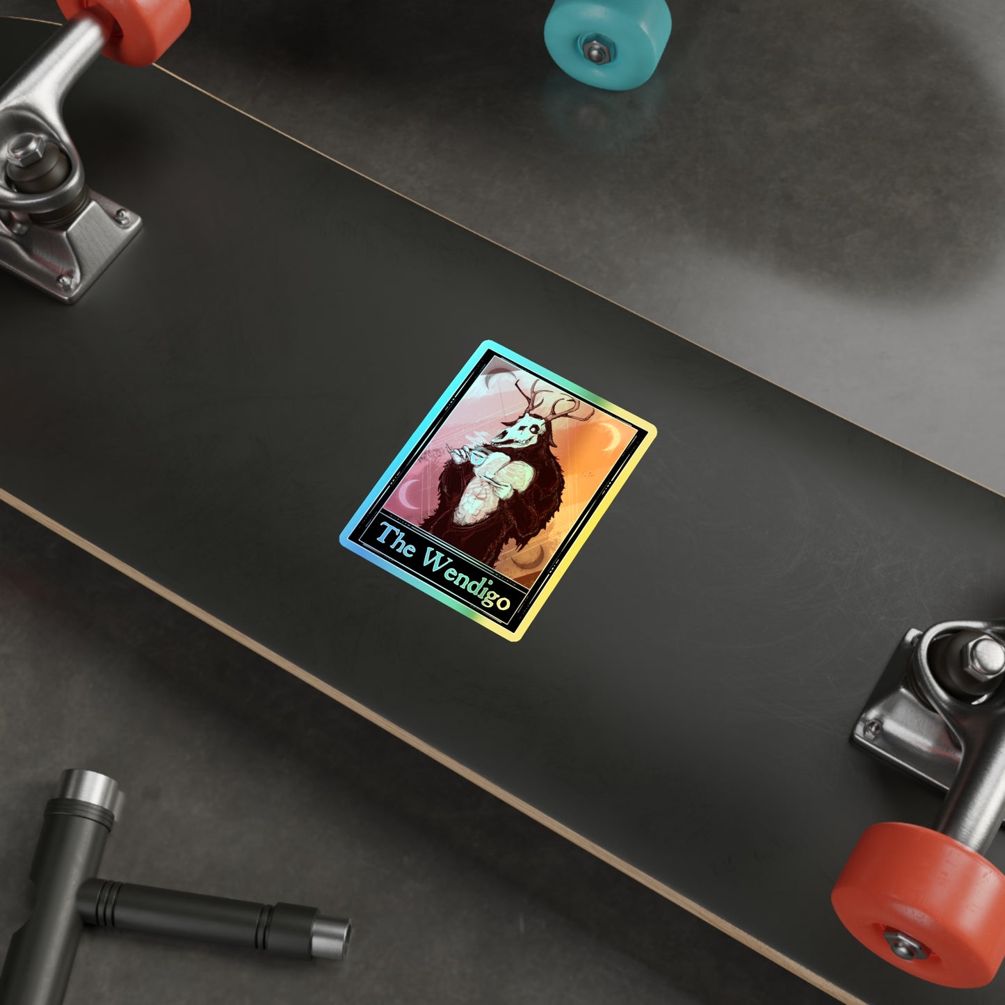 The Wendigo Tarot Holographic Die-cut Stickers
