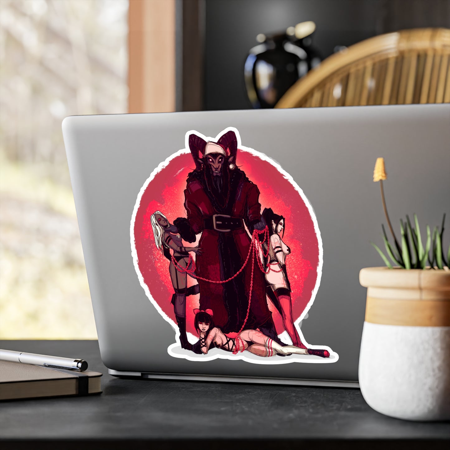 Krampus Daddy Kiss-Cut Vinyl Decal