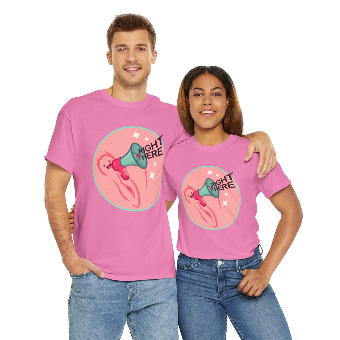 Right Here Unisex Heavy Cotton Tee
