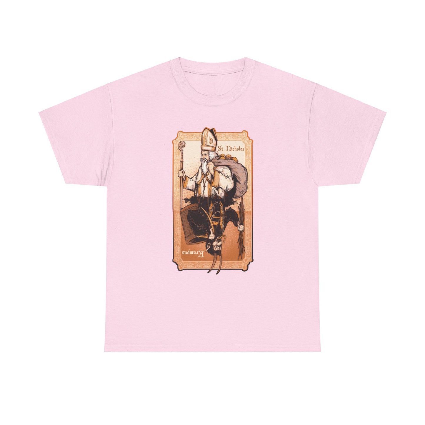 As Above So Below St Nick x Krampus Unisex Heavy Cotton Tee