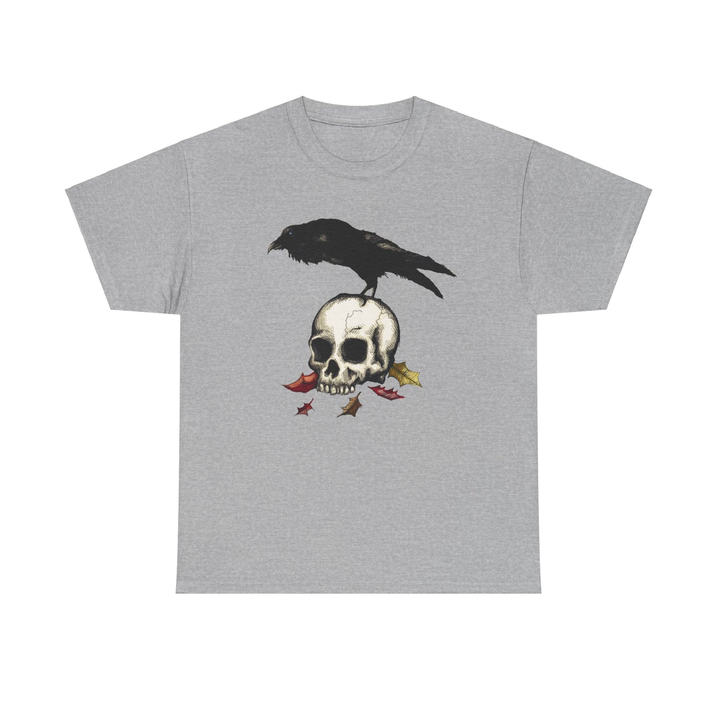 Crow Skull Unisex Heavy Cotton Tee