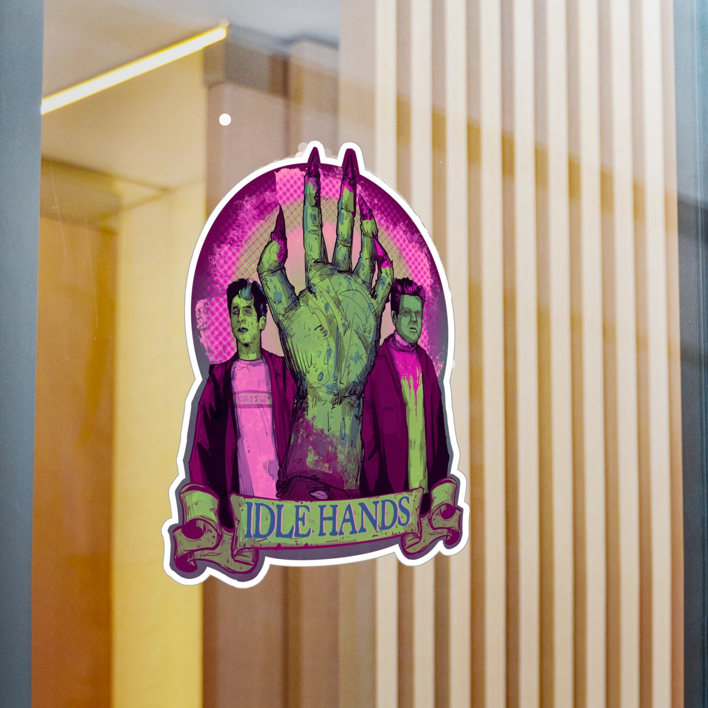 Idle Hands Kiss-Cut Vinyl Decal