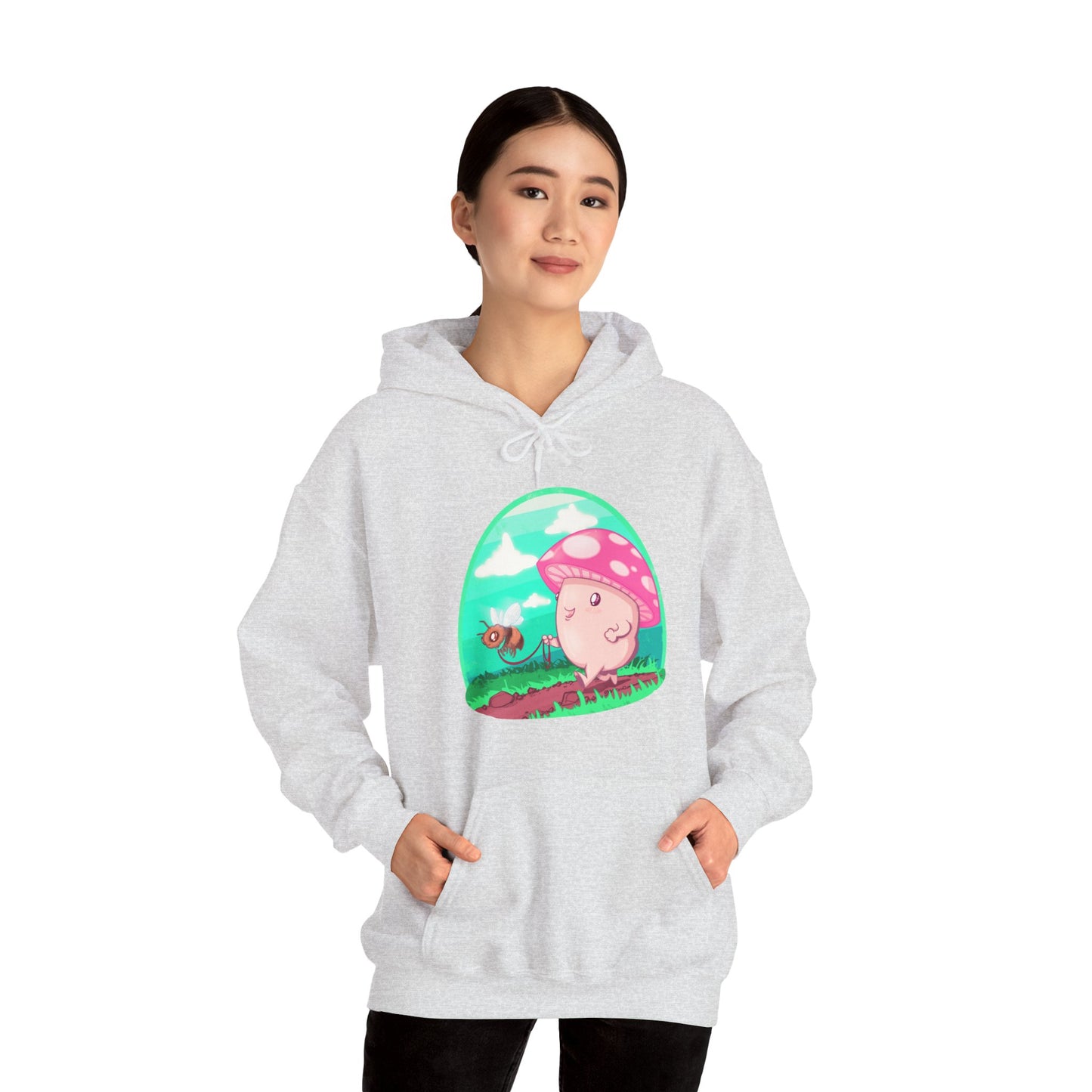 Bee Walk Unisex Heavy Blend Hooded Sweatshirt