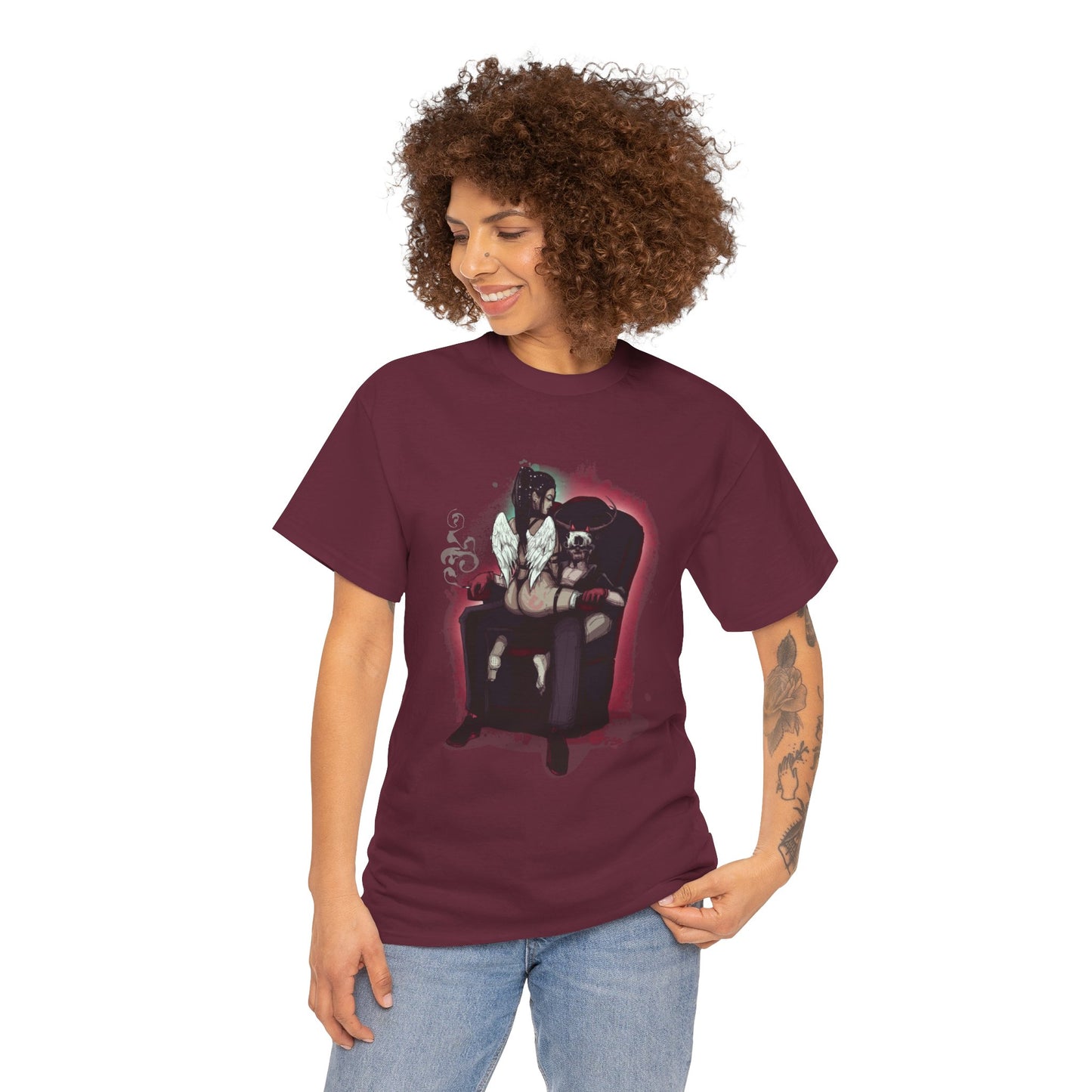 Deer Daddy Series 9: Angels & Demons Unisex Heavy Cotton Tee