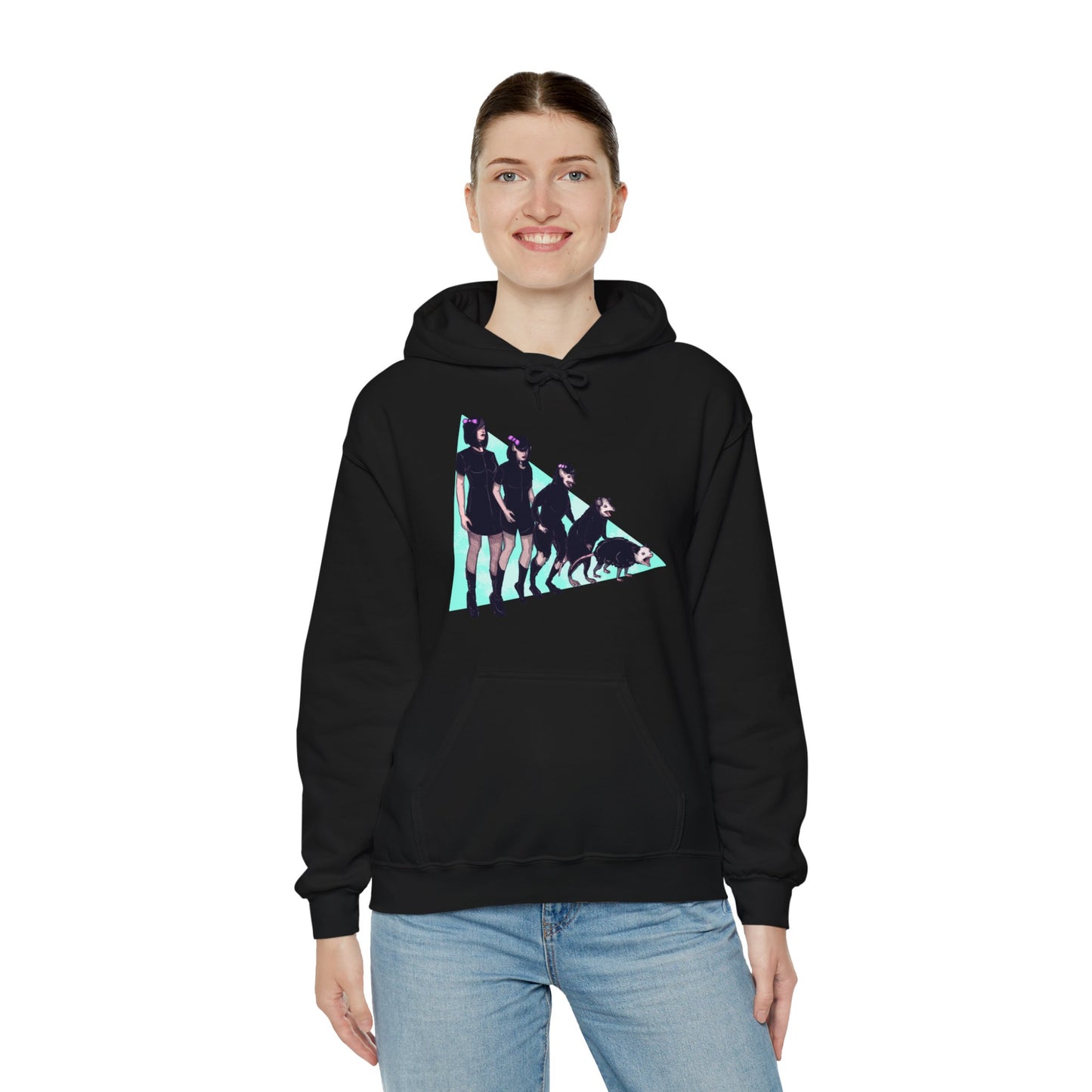 Opossum Girl Unisex Heavy Blend Hooded Sweatshirt