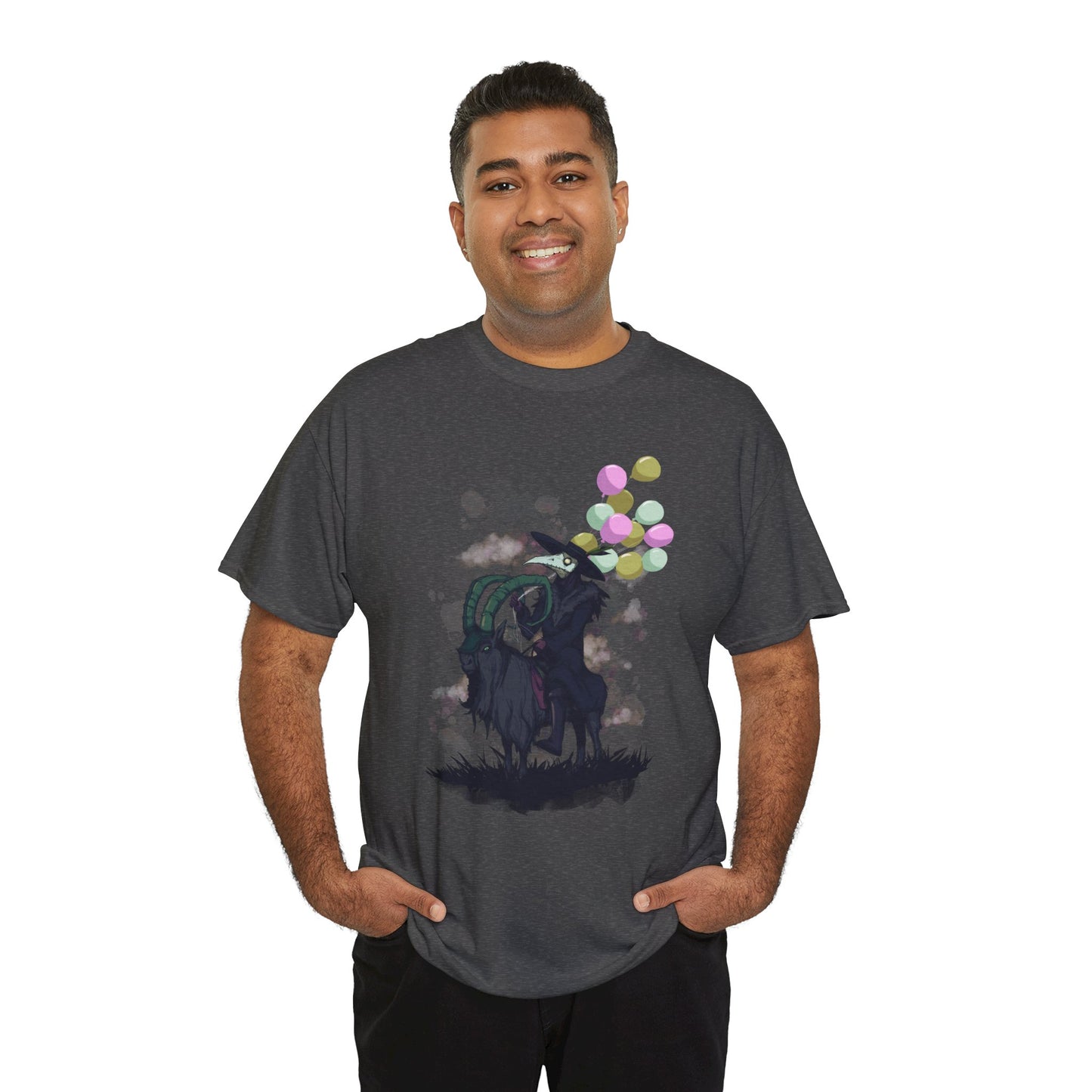 Plague Doctor Balloons Unisex Heavy Cotton Tee