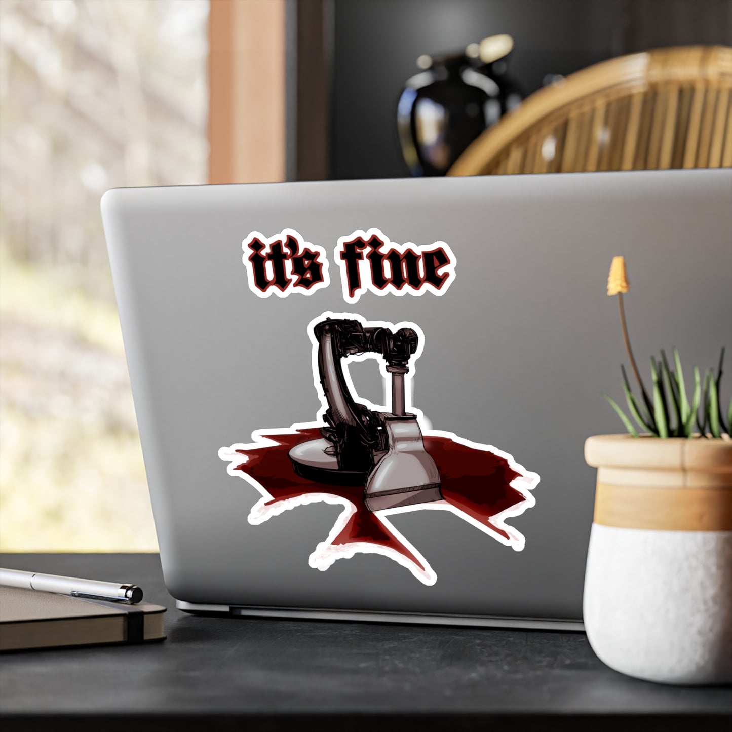 It's Fine Kiss-Cut Vinyl Decal