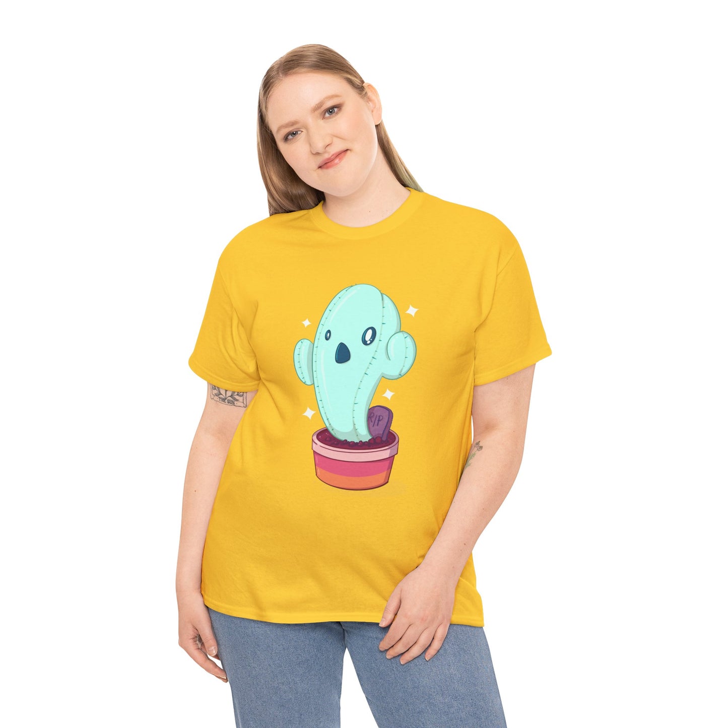 Spooky Succulent Unisex Heavy Cotton Tee