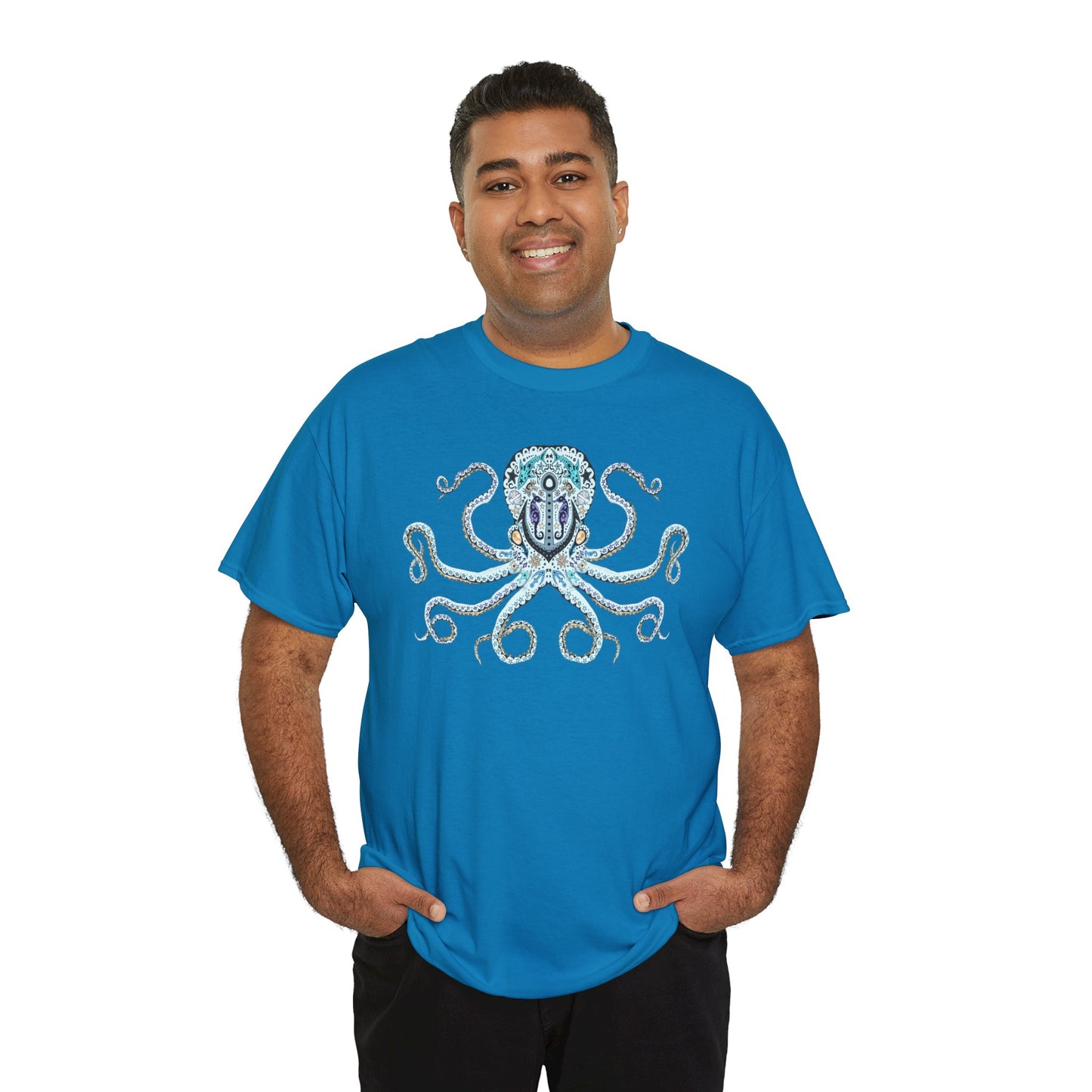 Octopus Sugar Skull Unisex Heavy Cotton Tee