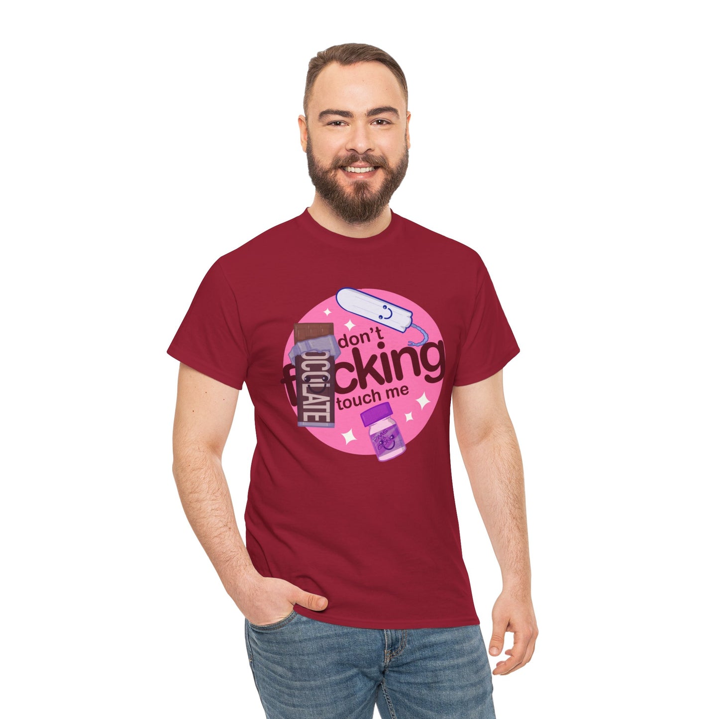 Don't Touch Me Unisex Heavy Cotton Tee