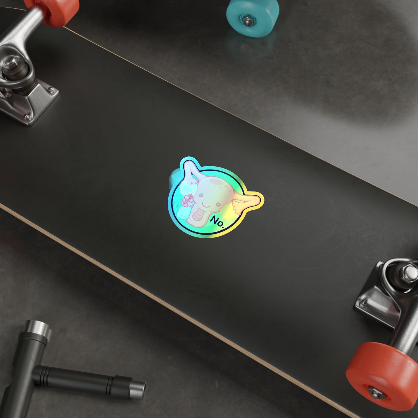 Cute-urus Holographic Die-cut Stickers