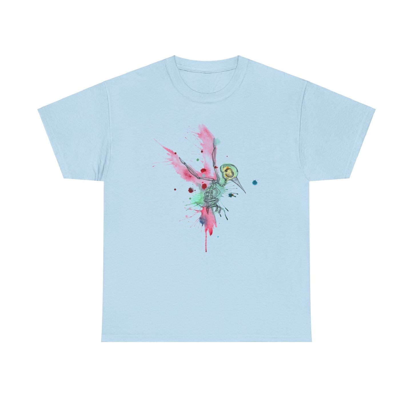 Watercolor Hummingbird Unisex Heavy Cotton Tee