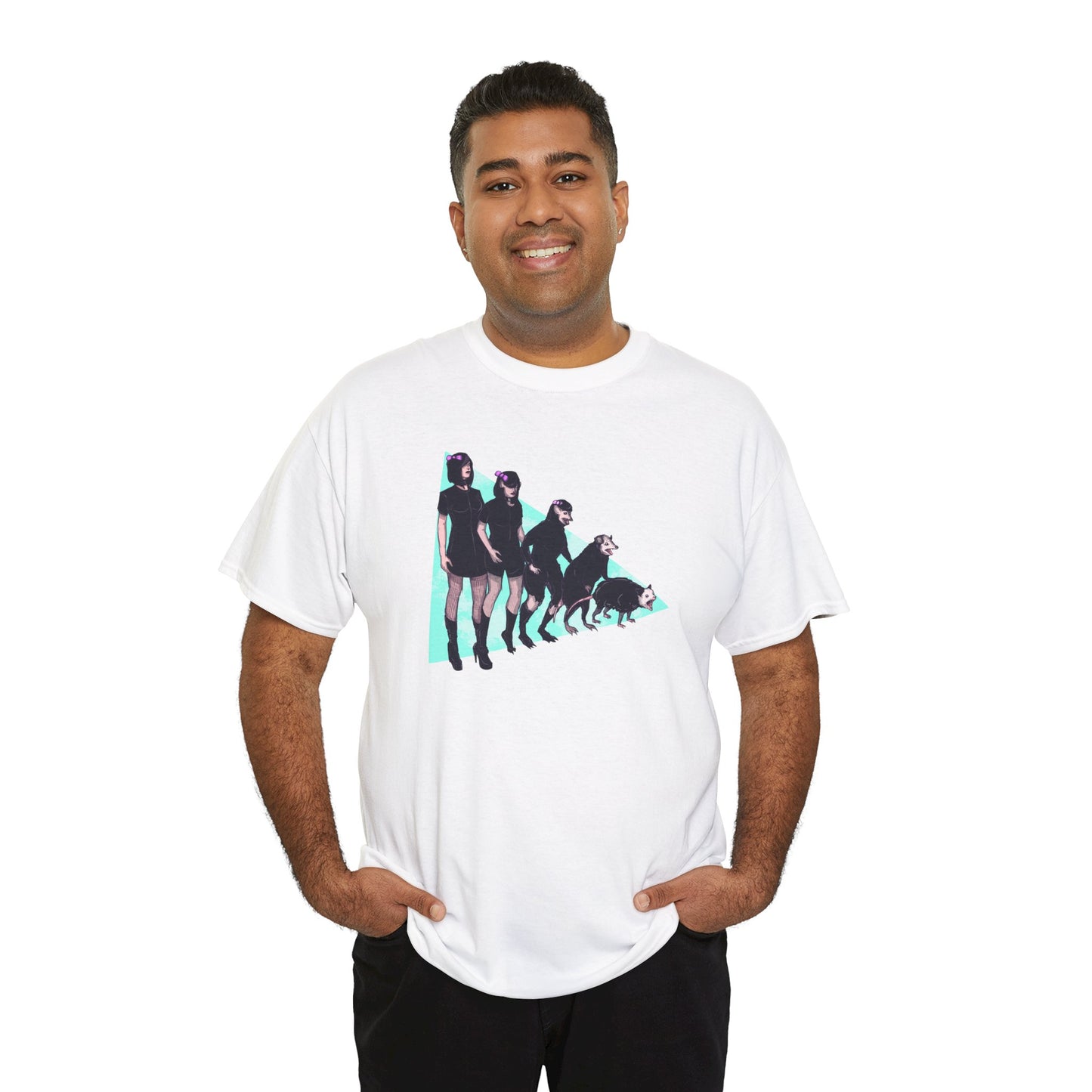 Opossum Girl Unisex Heavy Cotton Tee