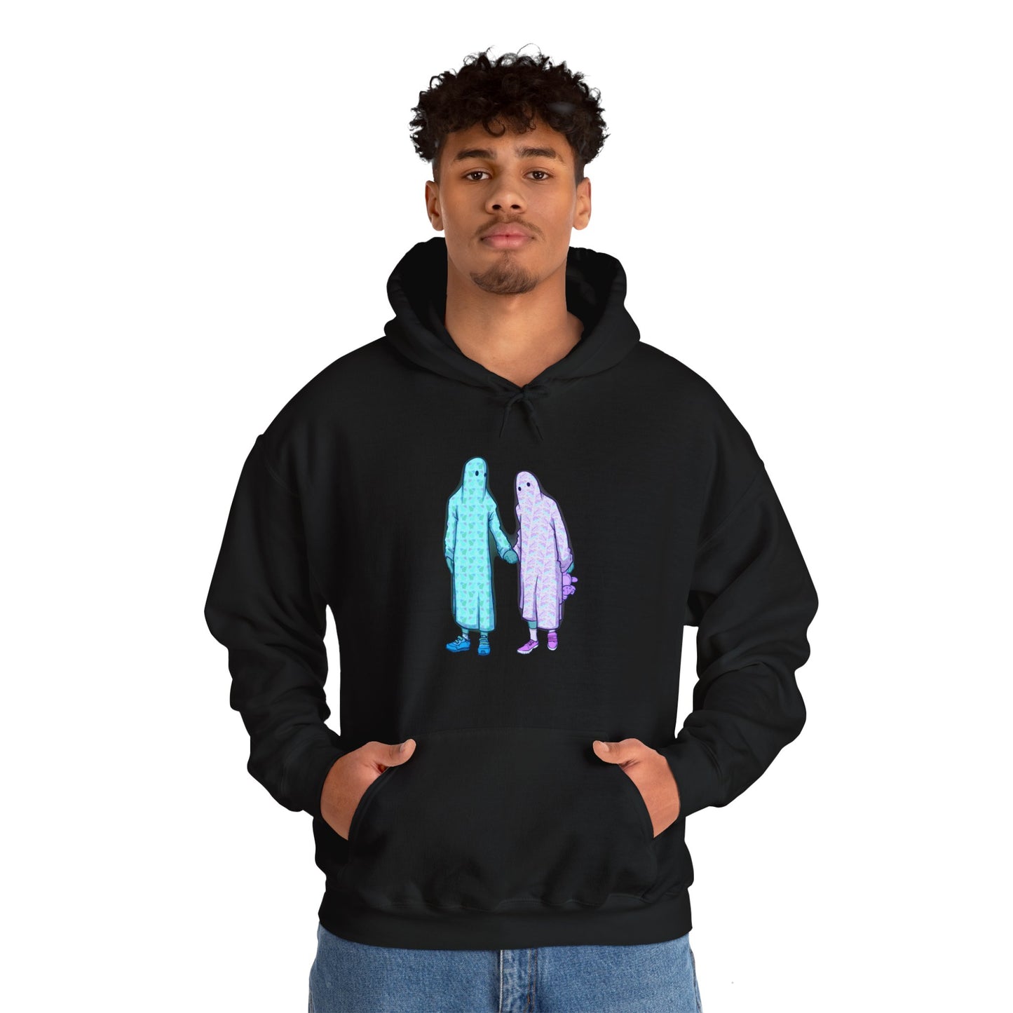Ghost Kids Unisex Heavy Blend Hooded Sweatshirt