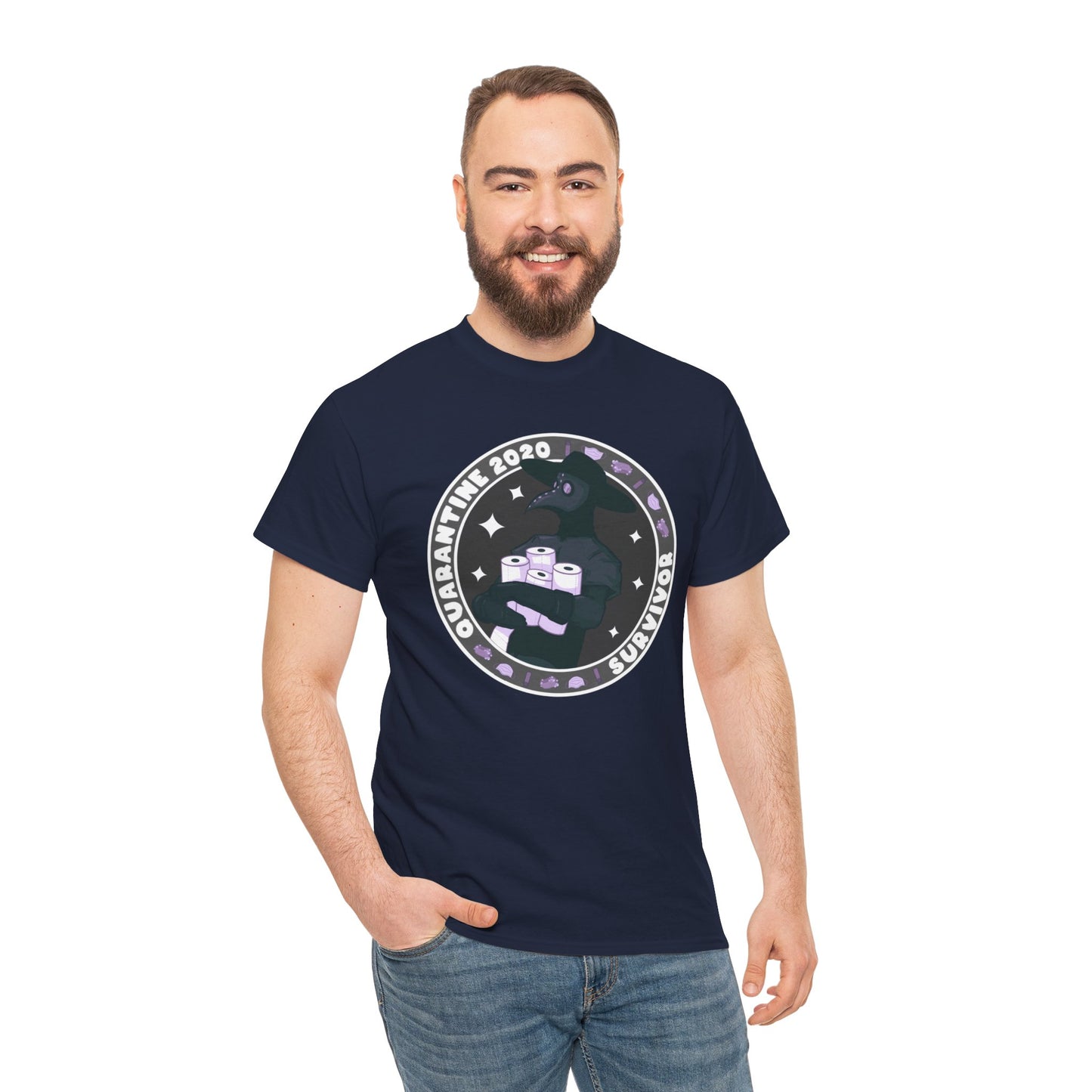Quarantine 2020 Survivor Unisex Heavy Cotton Tee