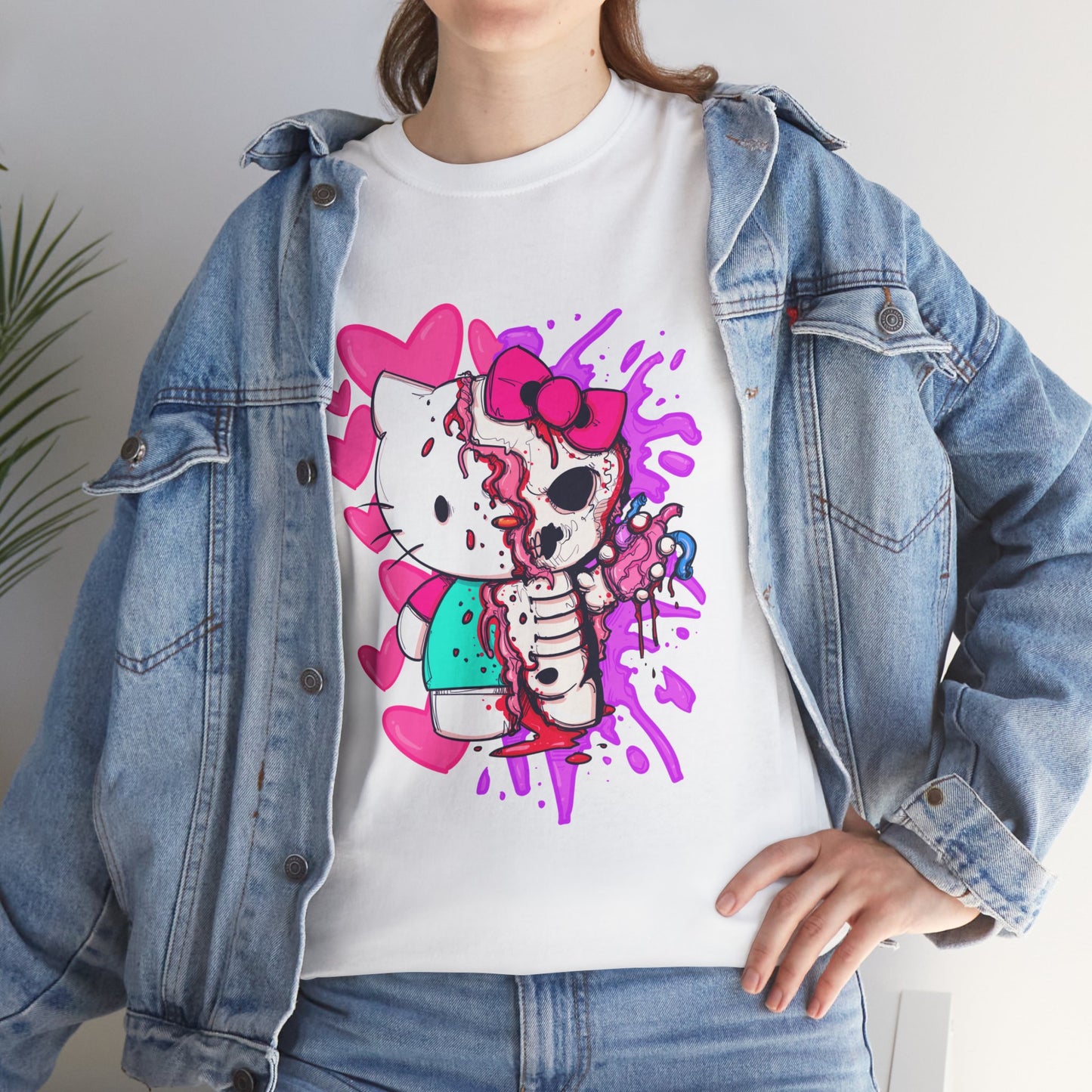 Zombie Kitty Unisex Heavy Cotton Patreon Tee