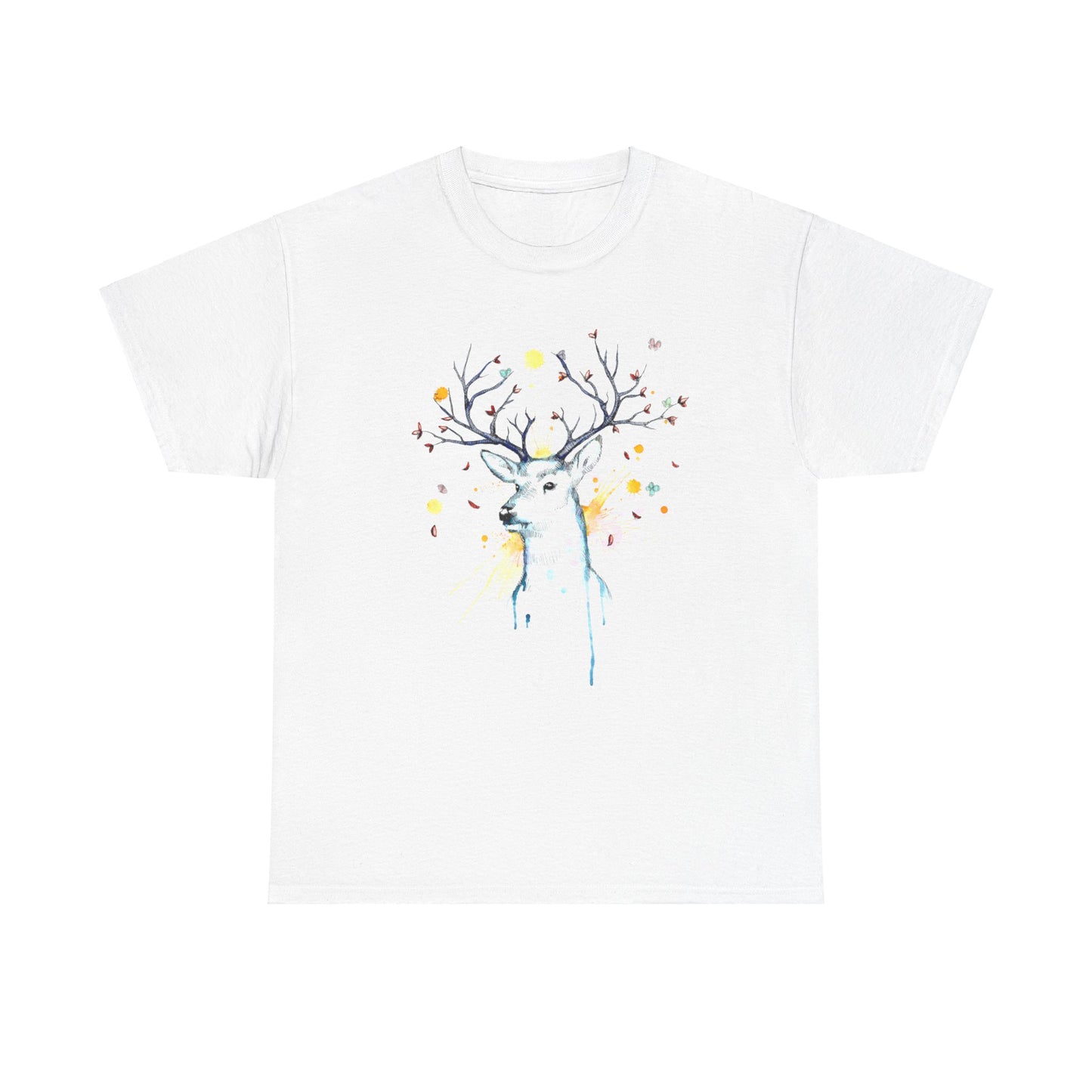 Tree Deer Unisex Heavy Cotton Tee