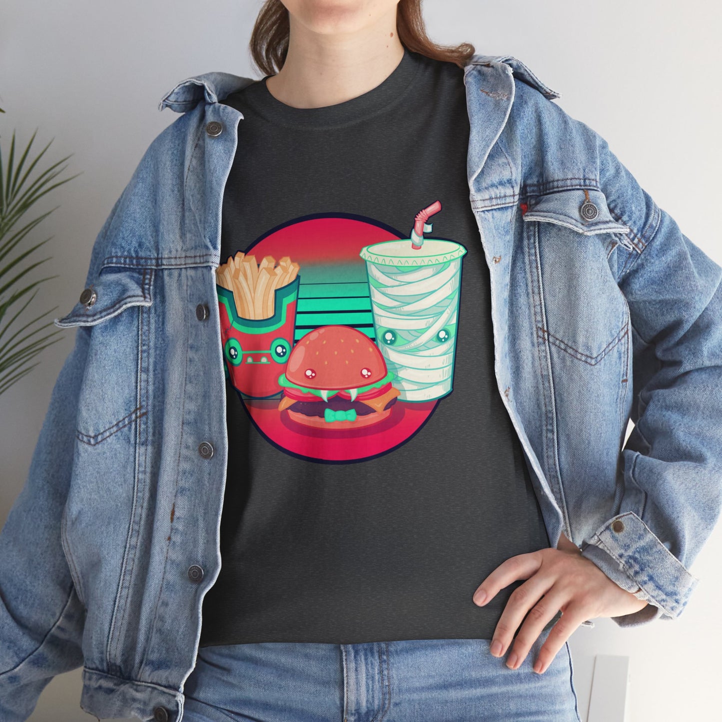 Spooky Fast Food Unisex Heavy Cotton Tee