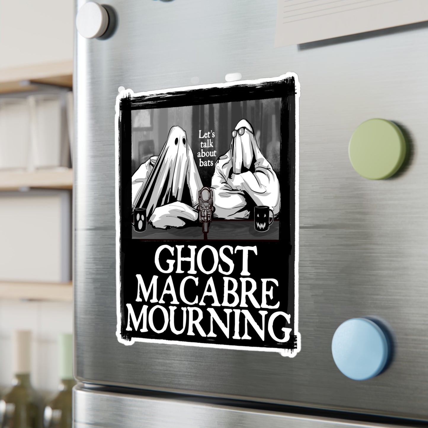 Ghost Macabre Mourning Kiss-Cut Vinyl Decal