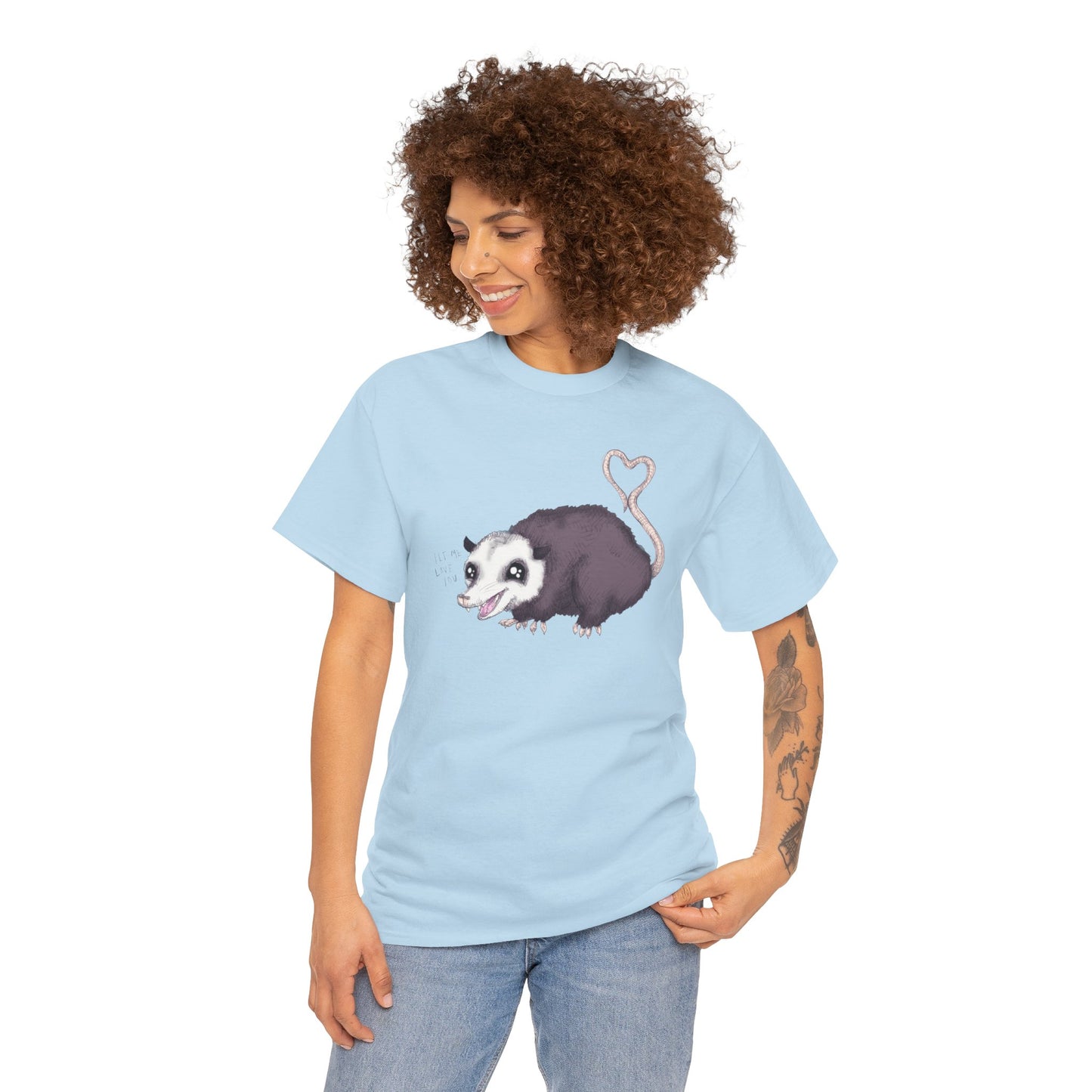Love Opossum Unisex Heavy Cotton Tee