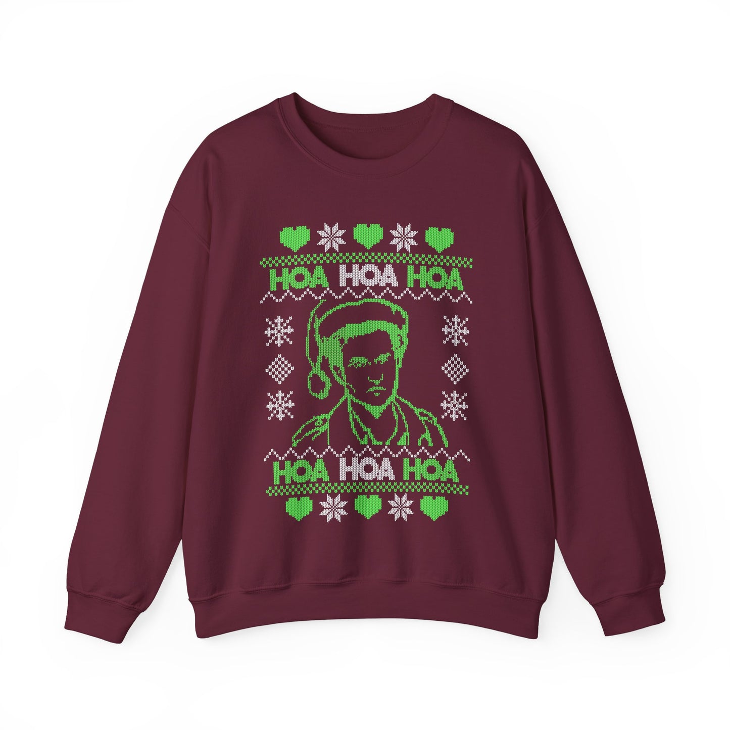 HOA HOA HOA Christmas (Green) Unisex Heavy Blend™ Crewneck Sweatshirt