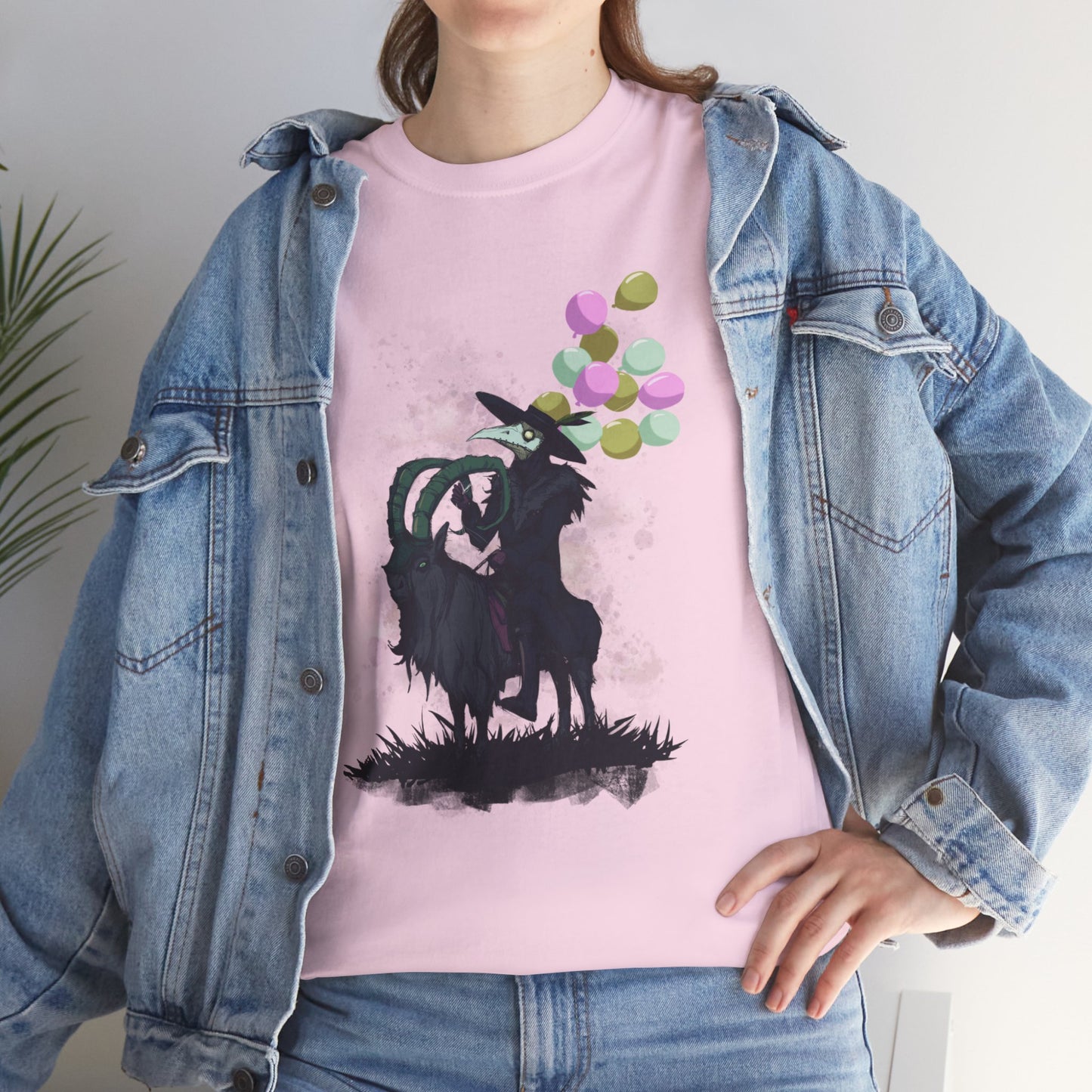 Plague Doctor Balloons Unisex Heavy Cotton Tee