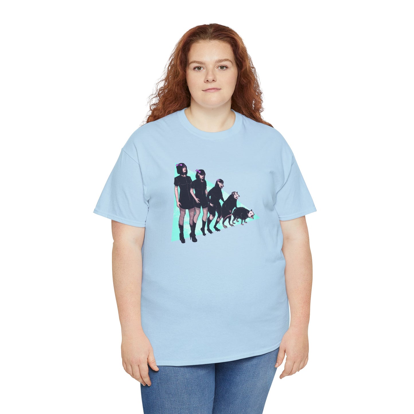 Opossum Girl Unisex Heavy Cotton Tee