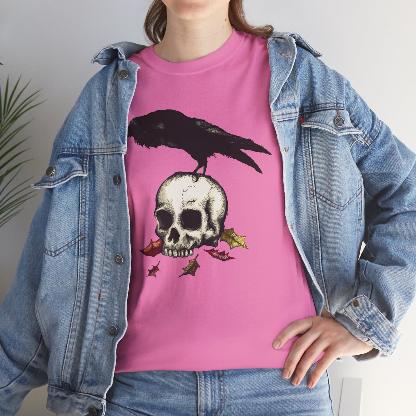 Crow Skull Unisex Heavy Cotton Tee