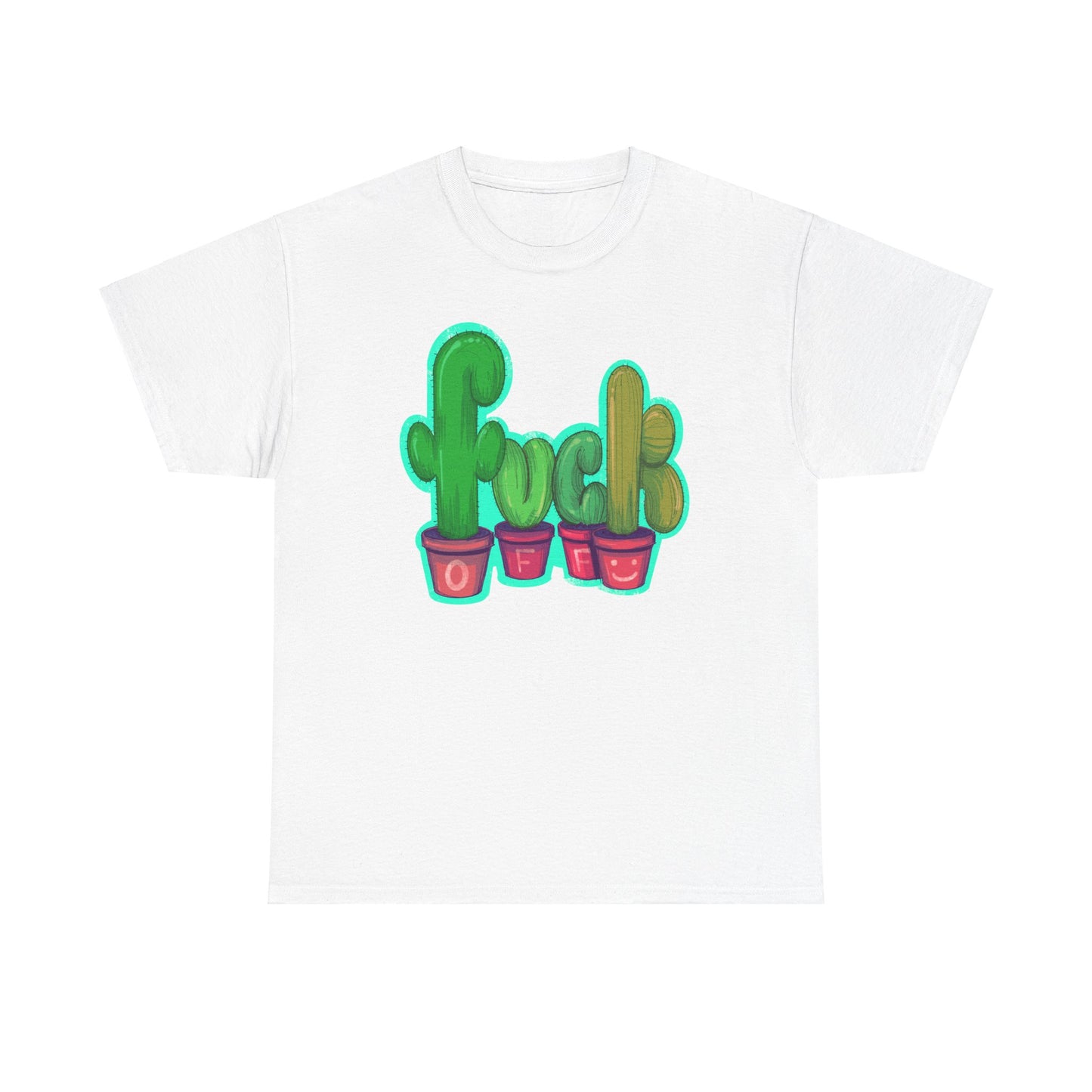 Rude Succulents Unisex Heavy Cotton Tee