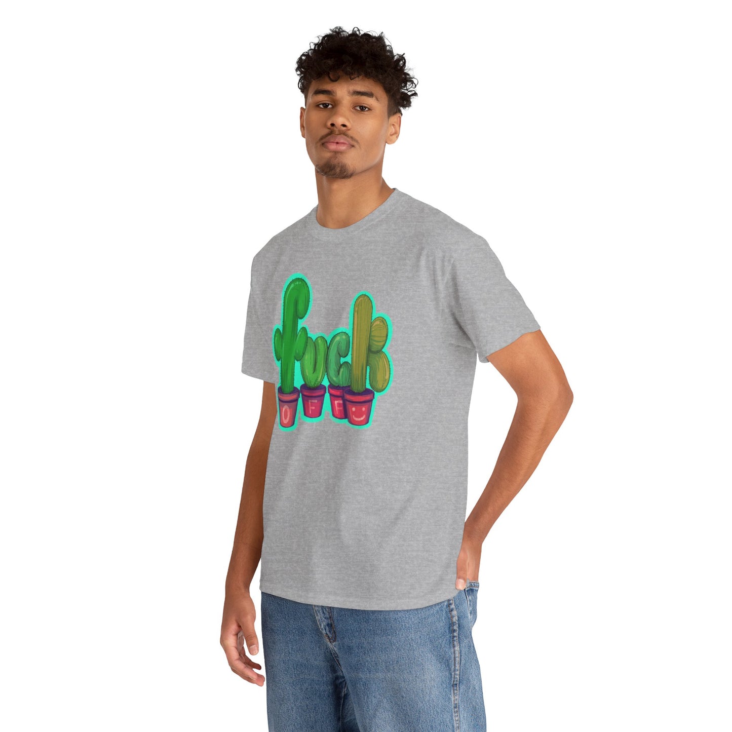 Rude Succulents Unisex Heavy Cotton Tee