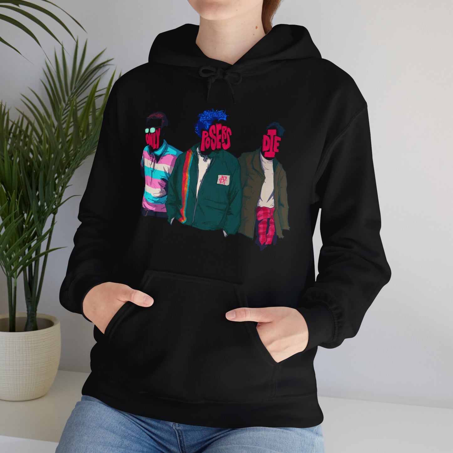 Only Posers Die Unisex Heavy Blend Hooded Sweatshirt