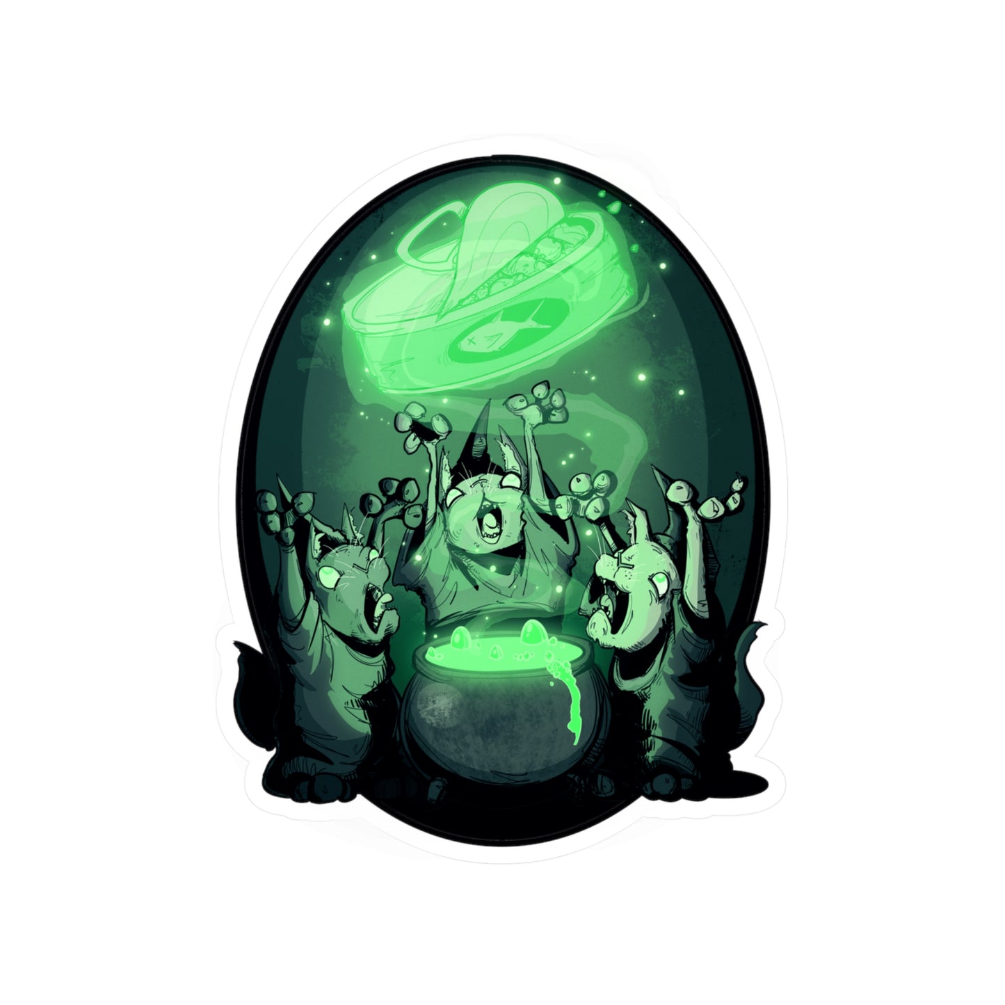 Cat Coven Kiss-Cut Vinyl Decal