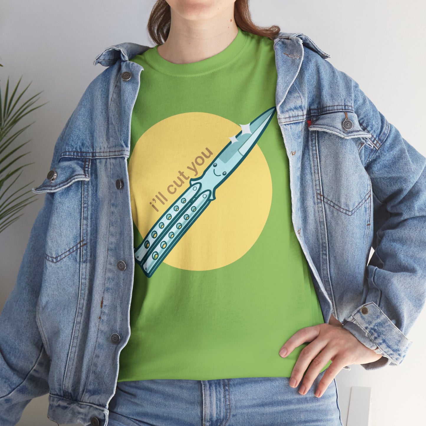 I'll Cut You Unisex Heavy Cotton Tee