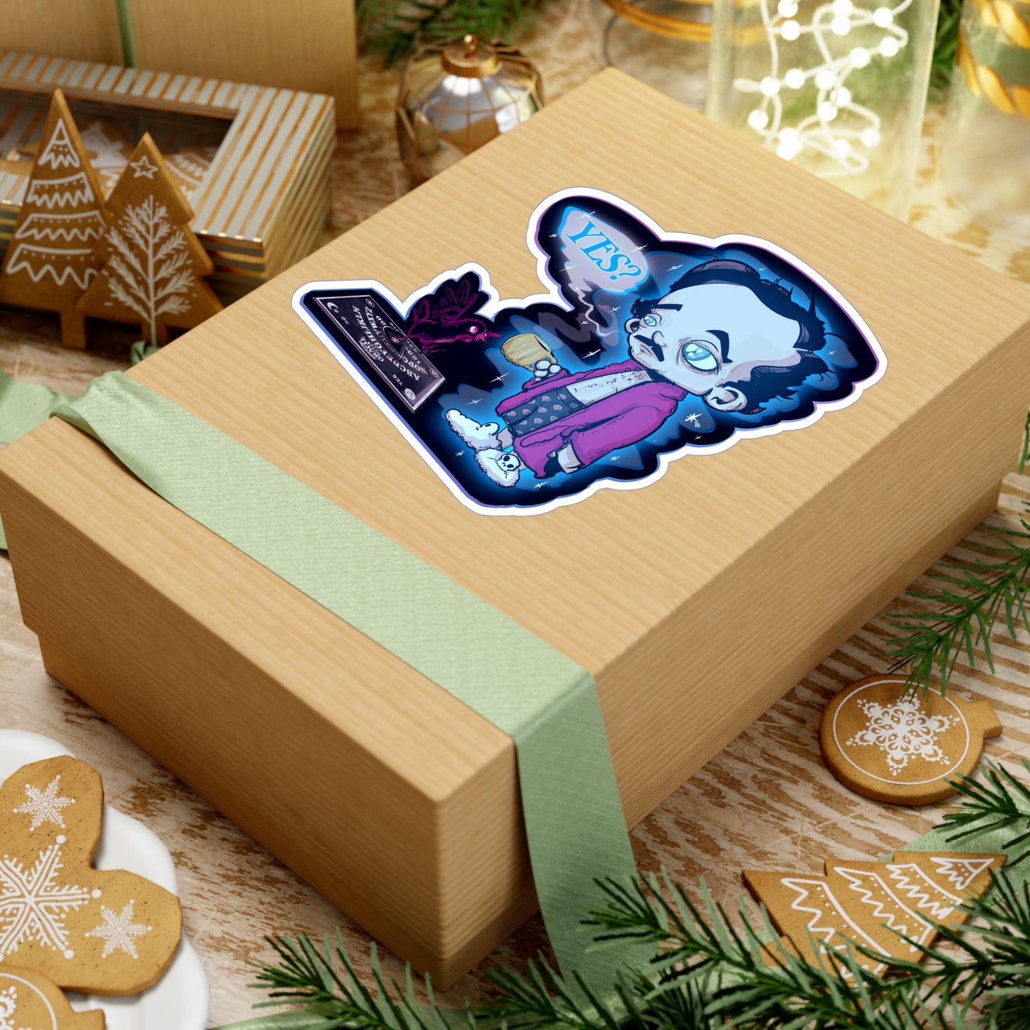 Edgar Allan Ghost Kiss-Cut Vinyl Decal