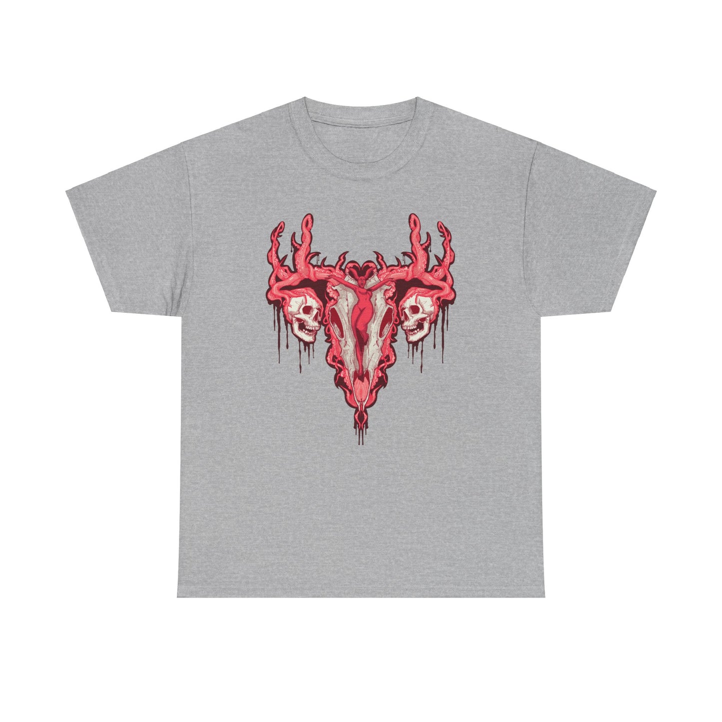 Uterus From Hell Unisex Heavy Cotton Tee