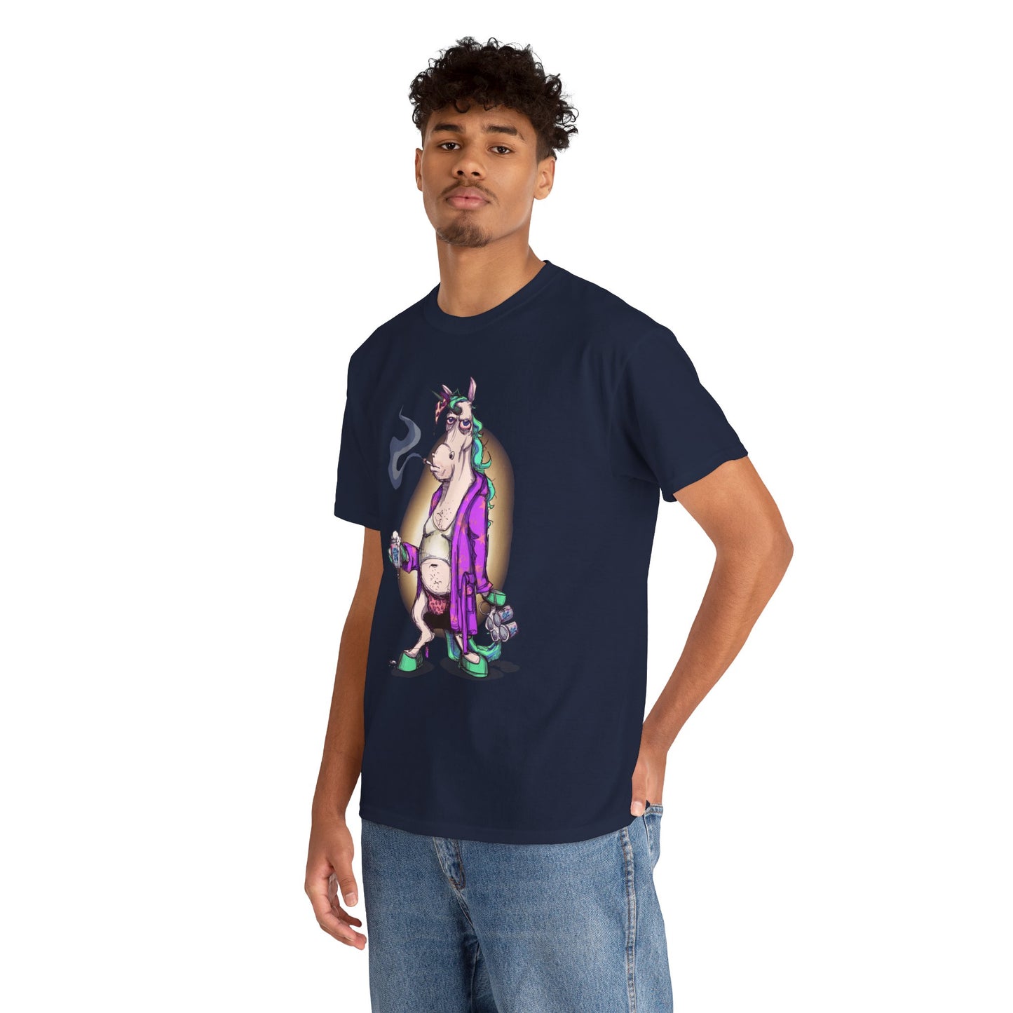 Dontgiveafuckacorn Unisex Heavy Cotton Tee