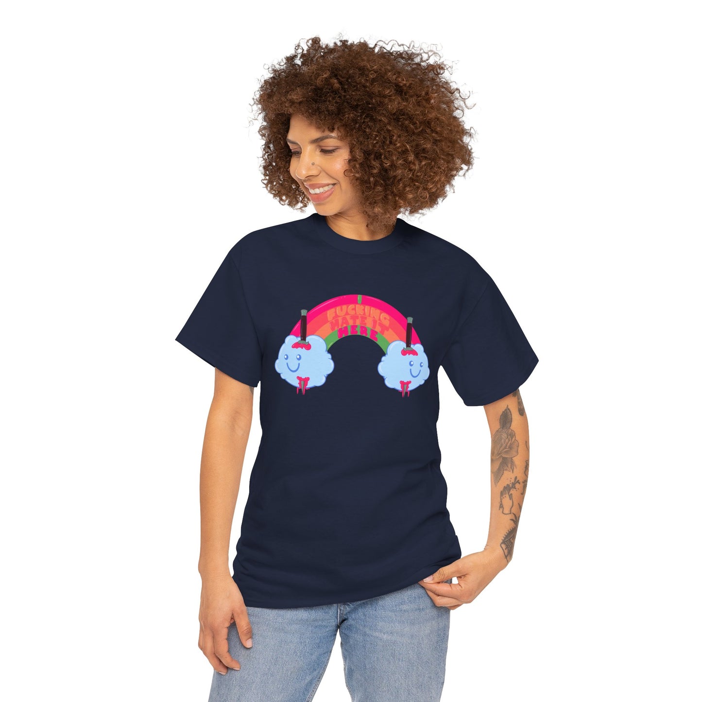 I Fucking Hate It Here Unisex Heavy Cotton Tee