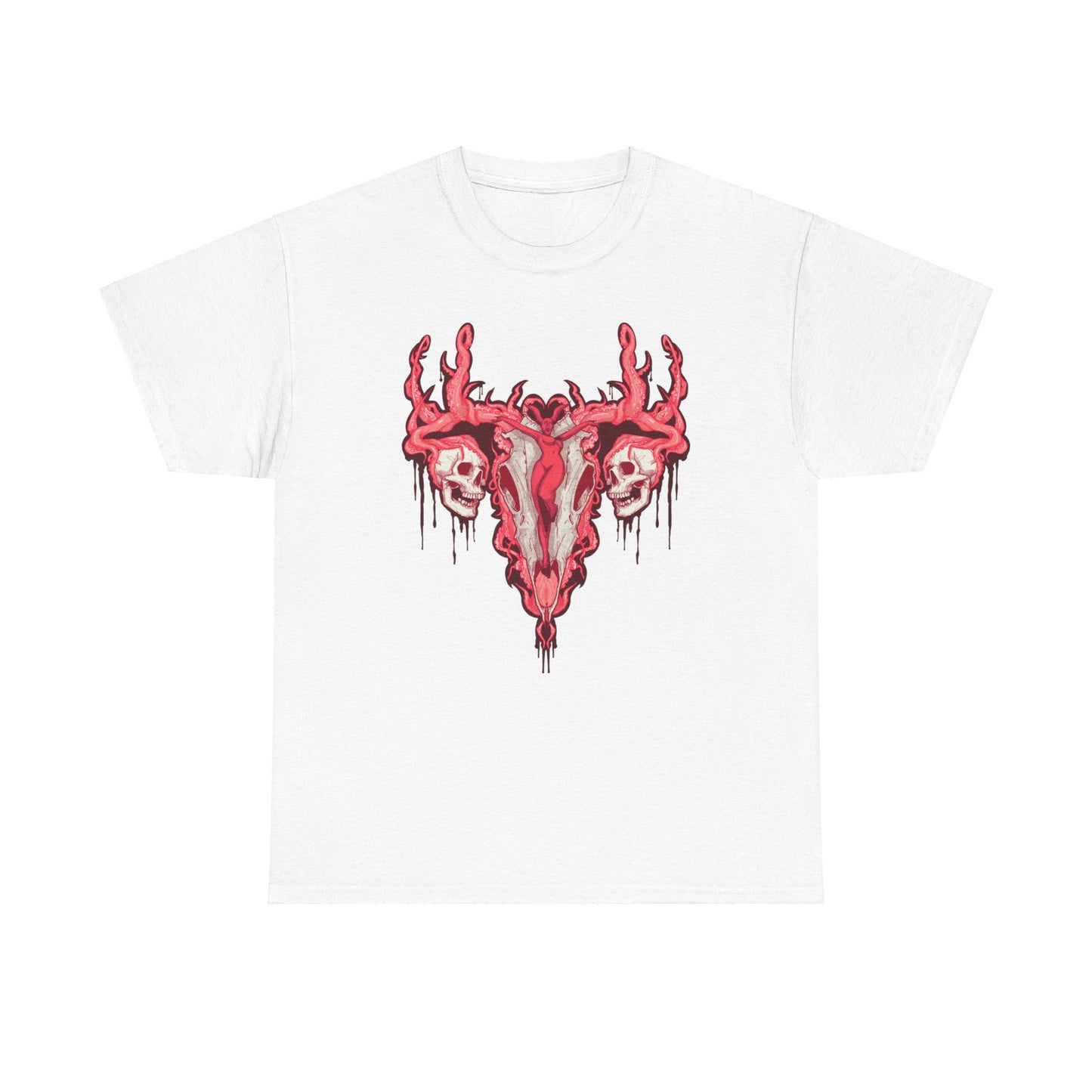 Uterus From Hell Unisex Heavy Cotton Tee