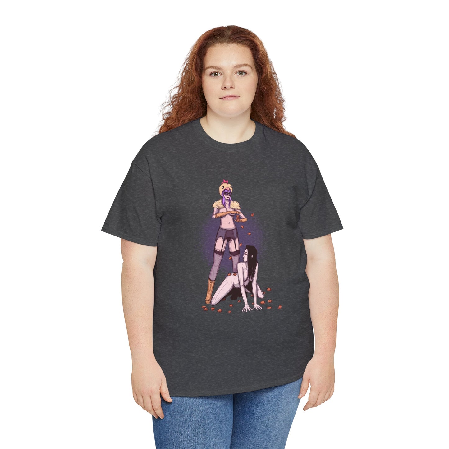Chicken Nugget Rain Unisex Heavy Cotton Tee