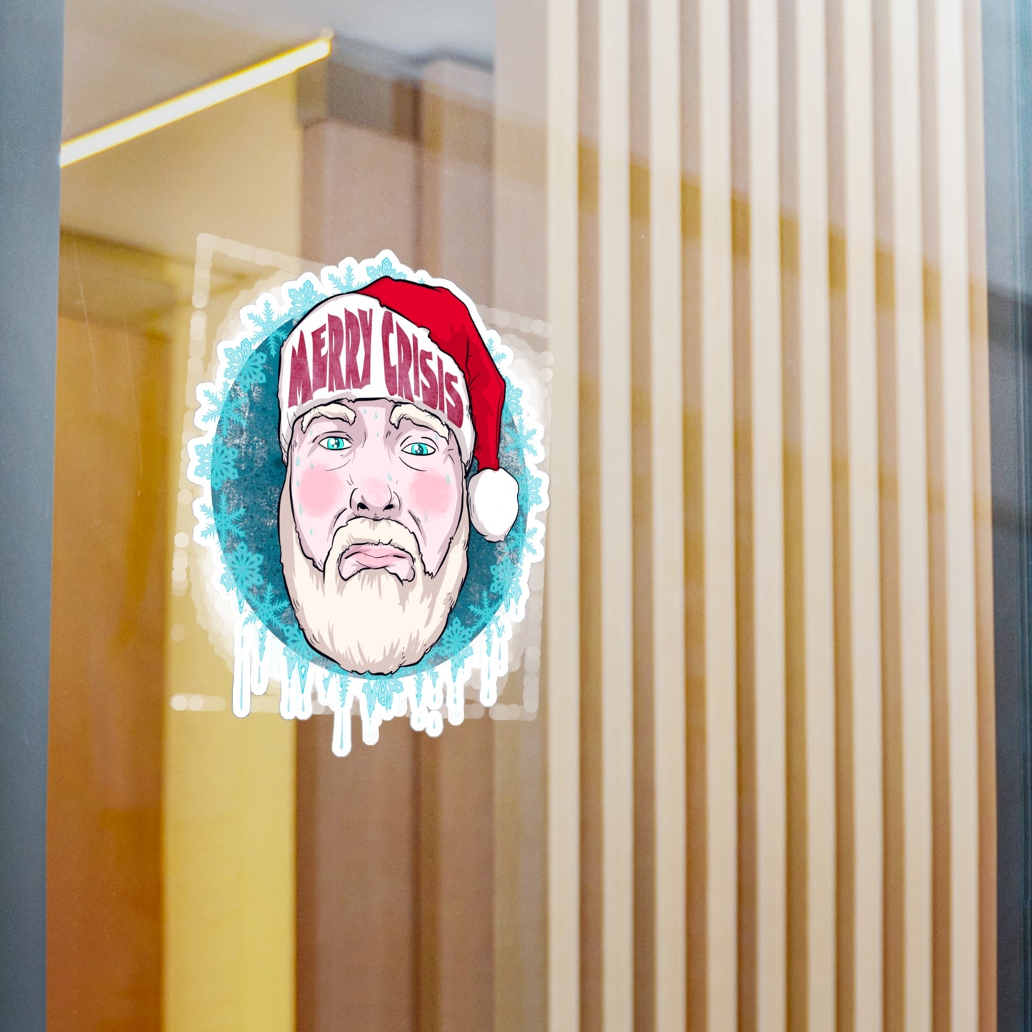 Merry Crisis Kiss-Cut Vinyl Decal