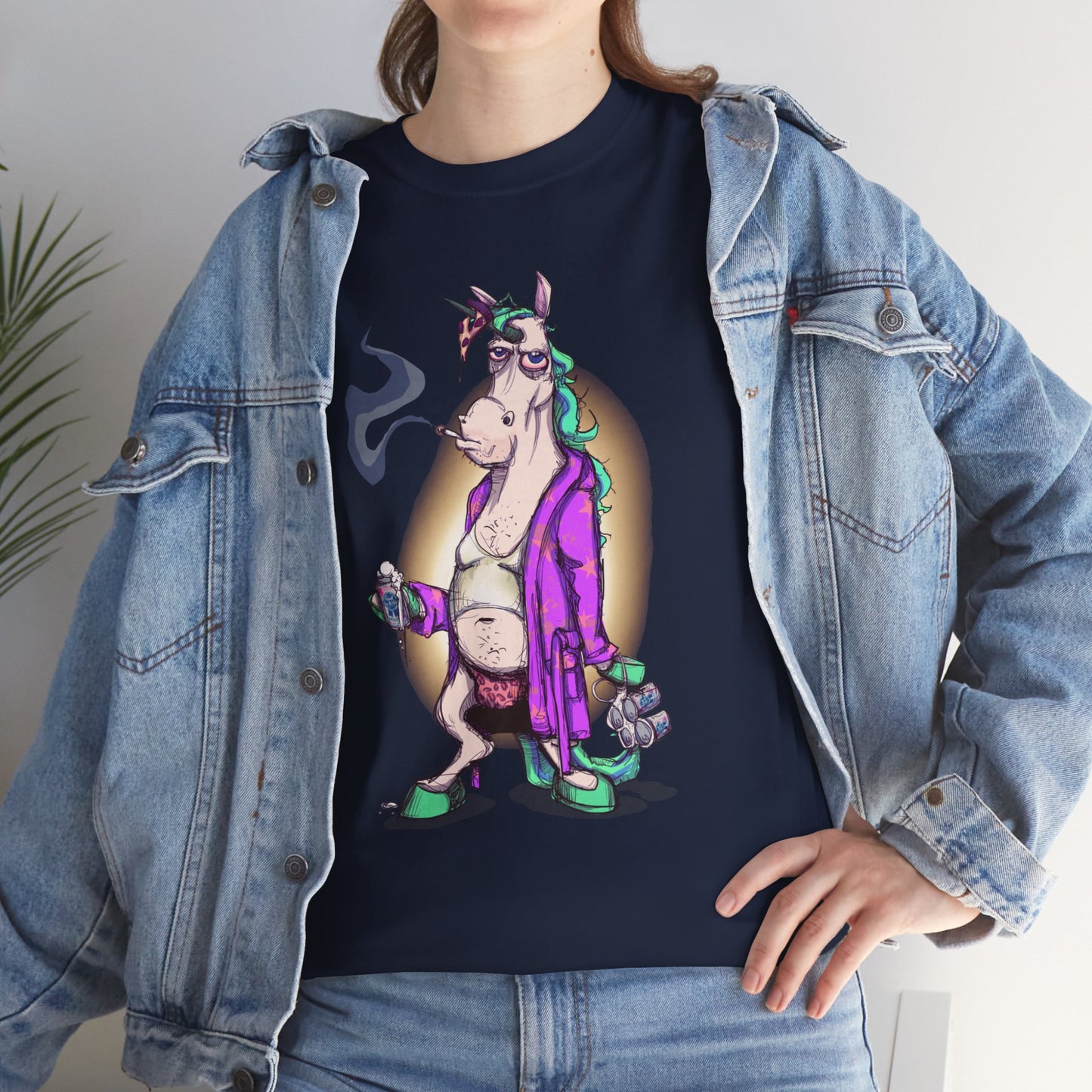 Dontgiveafuckacorn Unisex Heavy Cotton Tee