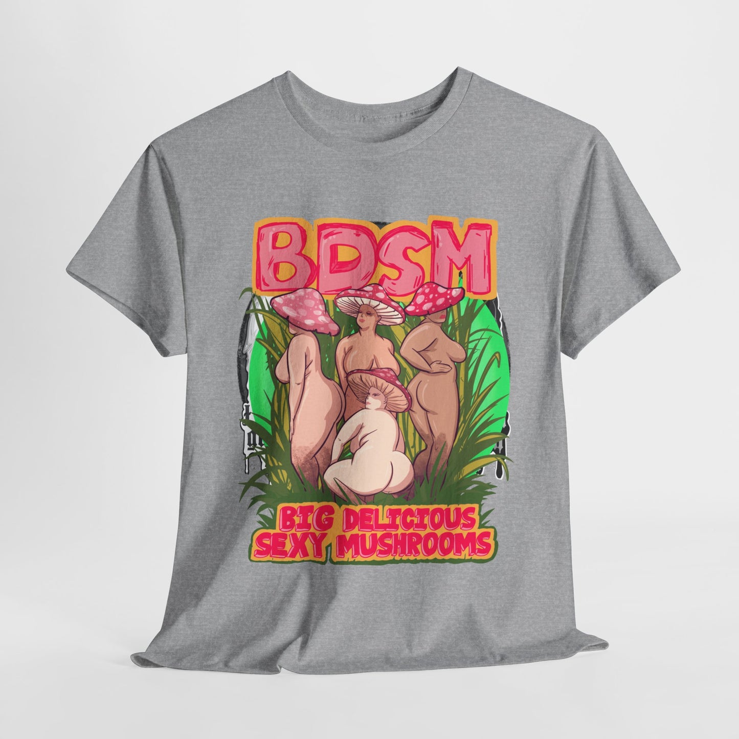 Big Delicious Sexy Mushrooms Unisex Heavy Cotton Tee
