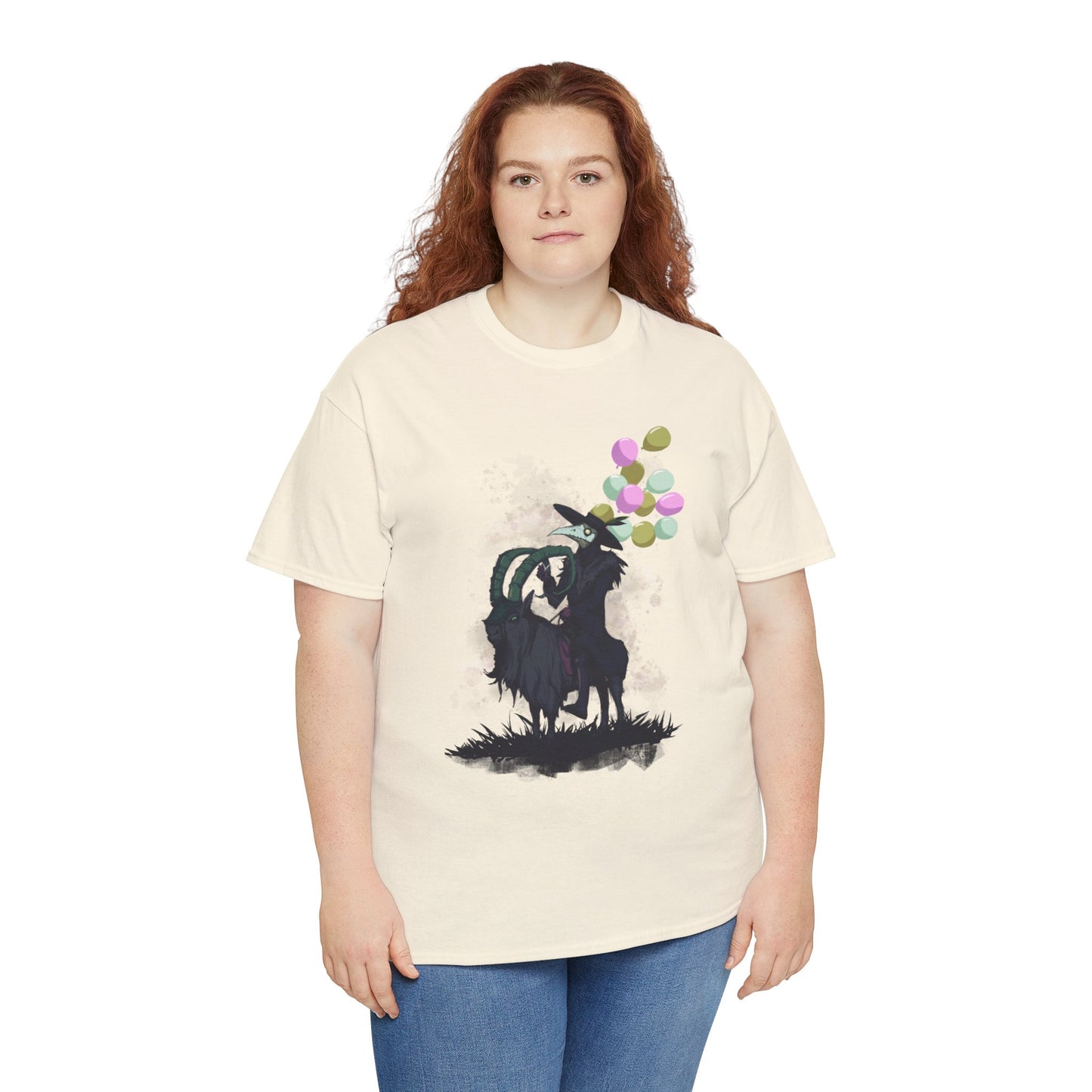 Plague Doctor Balloons Unisex Heavy Cotton Tee
