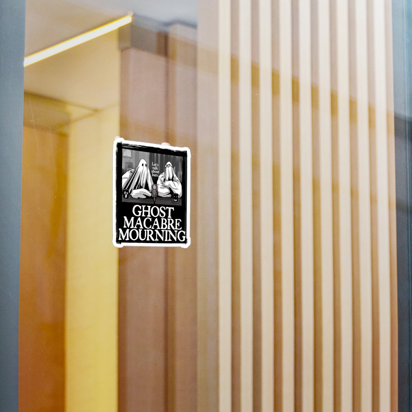 Ghost Macabre Mourning Kiss-Cut Vinyl Decal