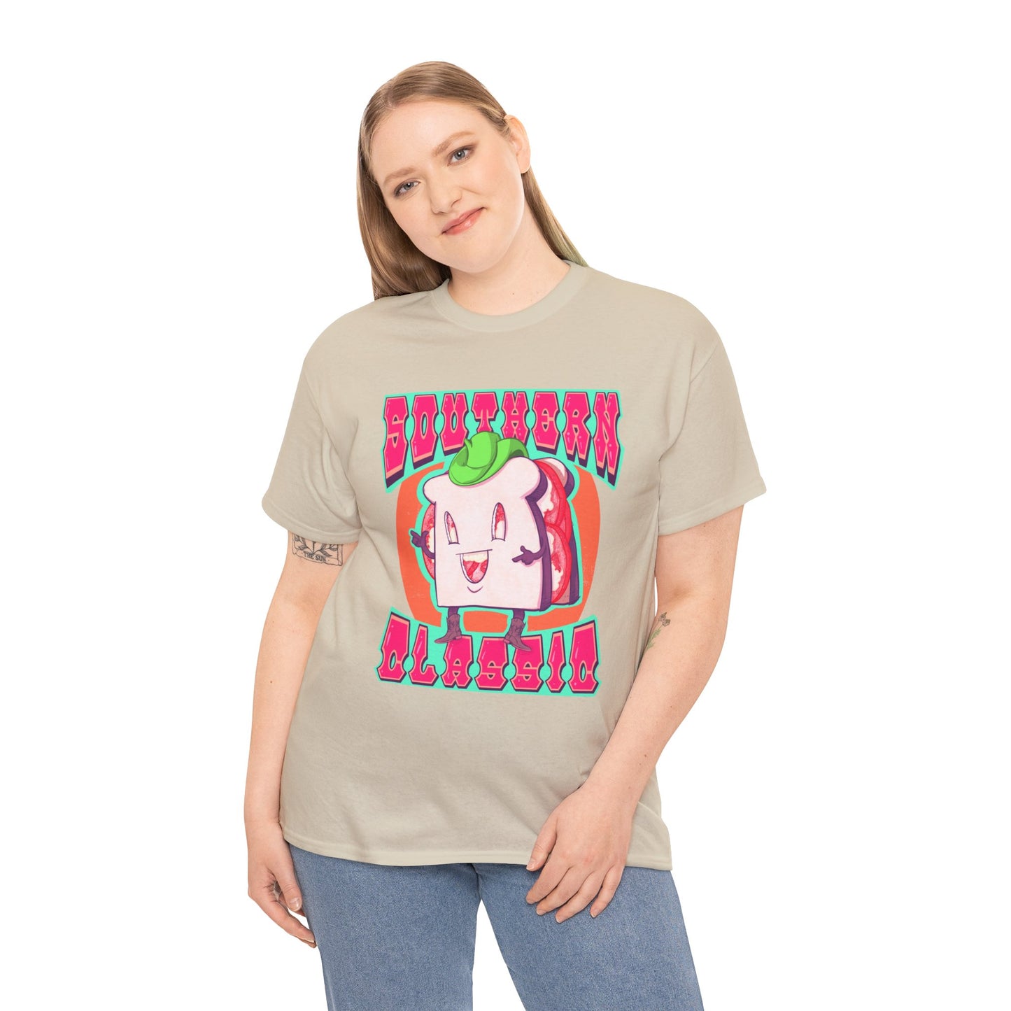 Tomato Sandwich Unisex Heavy Cotton Tee