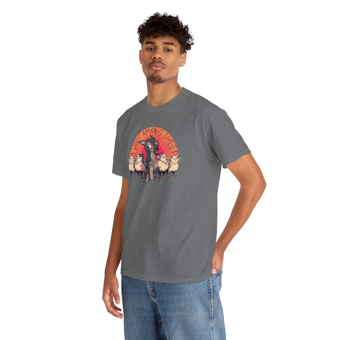 A Wolf Among Sheep Unisex Heavy Cotton Tee