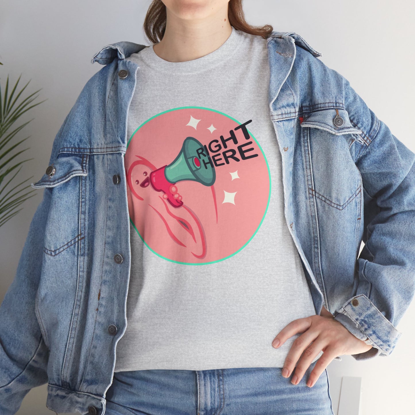 Right Here Unisex Heavy Cotton Tee