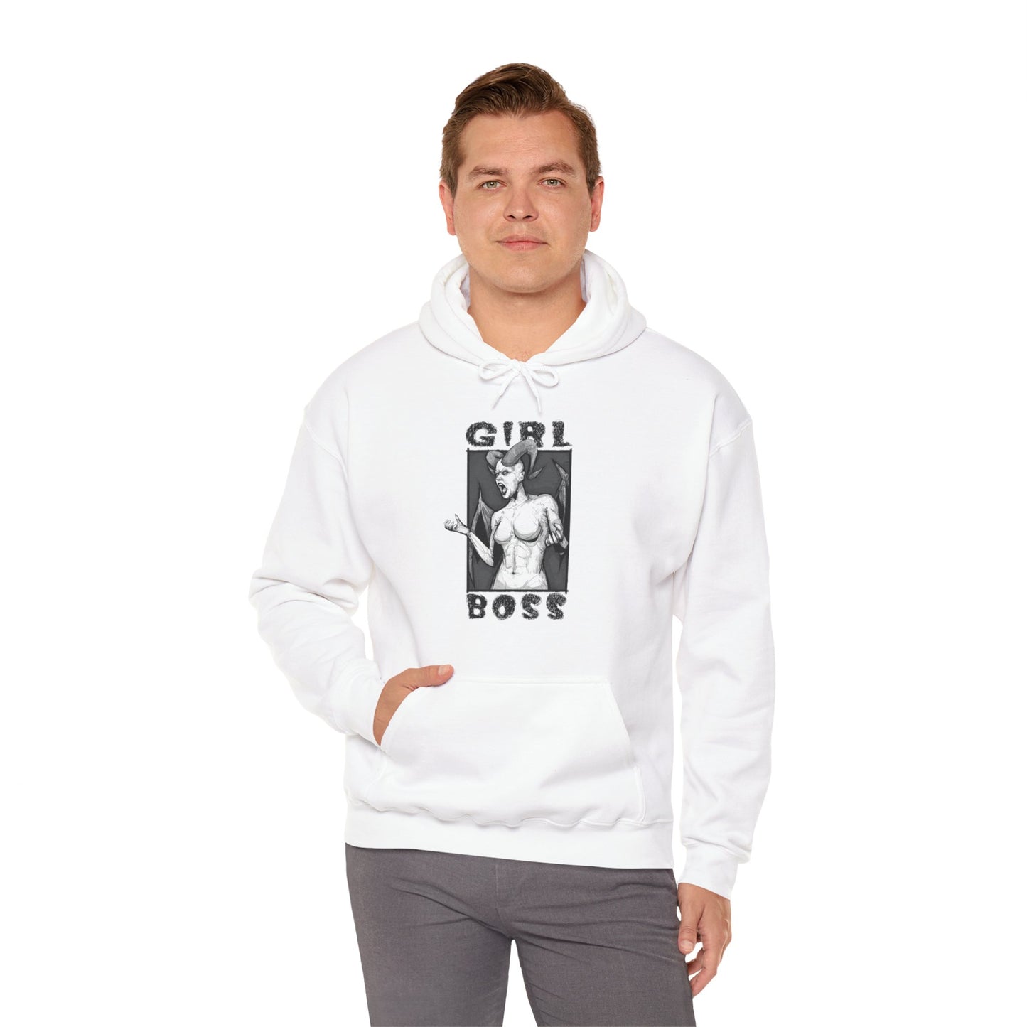 Girl Boss Unisex Heavy Blend Hooded Sweatshirt