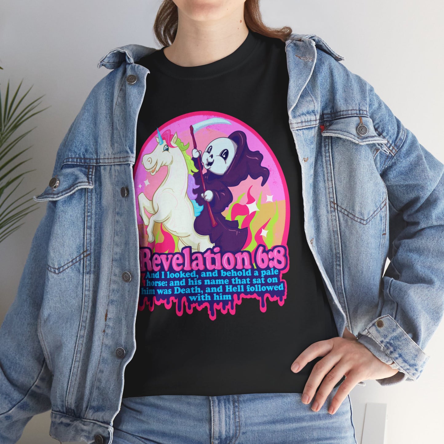 Revelation 6:8 Unisex Heavy Cotton Tee